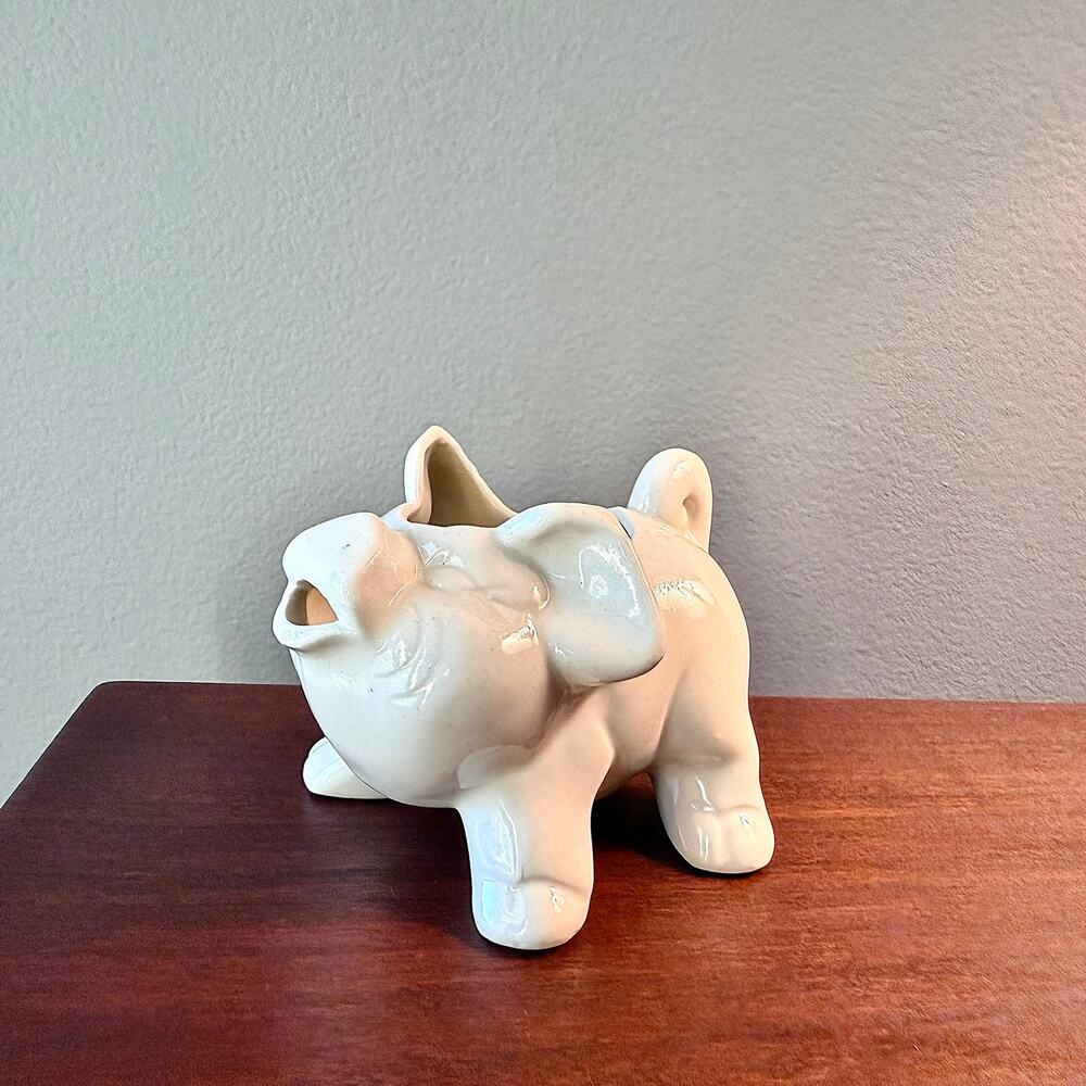 Copied - Shawnee Ceramic Pig Creamer White